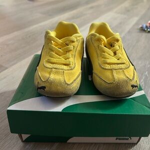 Puma Kids Bright Yellow Sneakers
